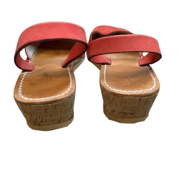 CalaXini Leather Peep Toe Wedge Sandal - Picture 6 of 12